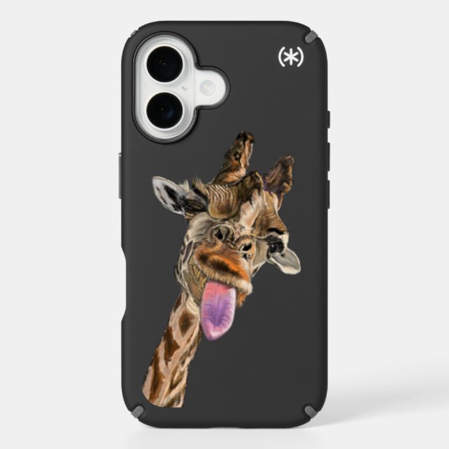 Funny Giraffe iPhone Case - Smile (Front)