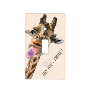 Funny Giraffe Light Switch Cover