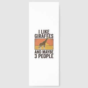 Funny Giraffe Lover Vintage Engraving Shirt Design Bookmarks