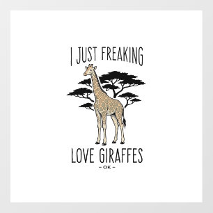 Funny Giraffe Lover Vintage Engraving Shirt Design Floor Decals