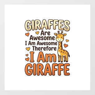 Funny Giraffe Lover Vintage Engraving Shirt Design Floor Decals