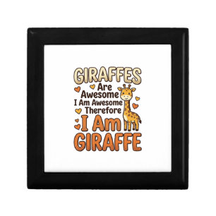 Funny Giraffe Lover Vintage Engraving Shirt Design Gift Box
