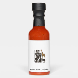 Funny Giraffe Lover Vintage Engraving Shirt Design Hot Sauces