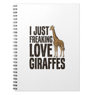 Funny Giraffe Lover Vintage Engraving Shirt Design Notebook