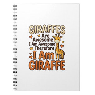 Funny Giraffe Lover Vintage Engraving Shirt Design Notebook