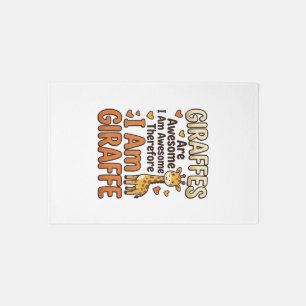 Funny Giraffe Lover Vintage Engraving Shirt Design Rug