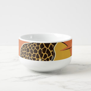 Funny Giraffe Lover Vintage Engraving Shirt Design Soup Mug