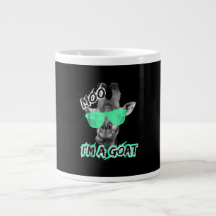 Funny Giraffe Moo Im A Goat Cute Zoo Animal Gift Giant Coffee Mug