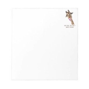 Funny Giraffe Notepad