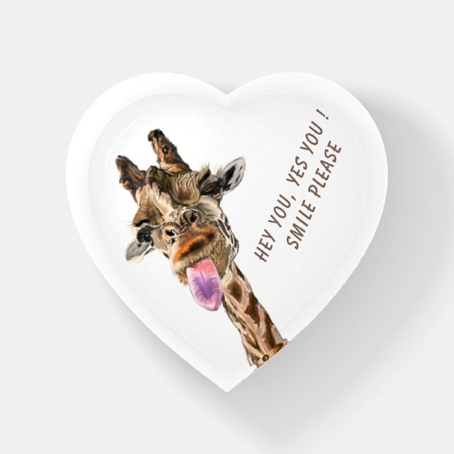 Funny Giraffe Paperweight Gift (Front)