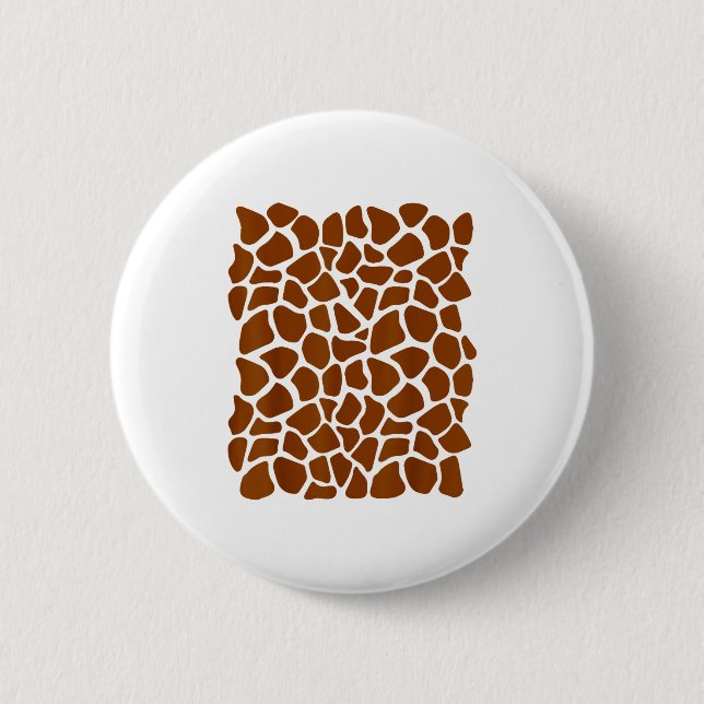 Funny Giraffe Pattern Lazy Halloween Costume  Button (Front)