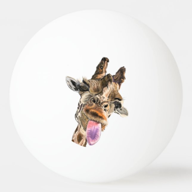 Funny Giraffe Ping Pong Balls (Back)