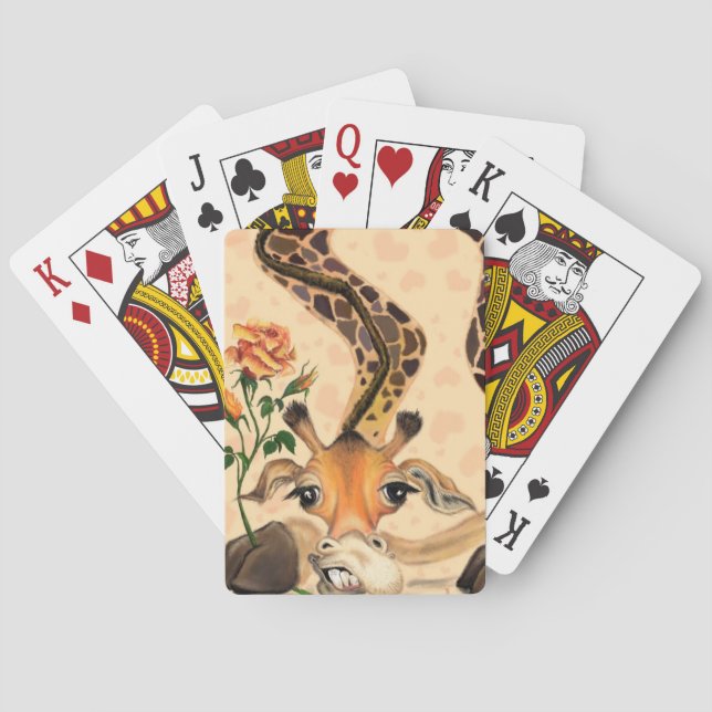 Funny Giraffe Playing Cards (Back)