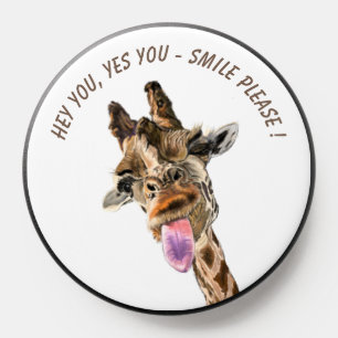 Funny Giraffe PopSocket