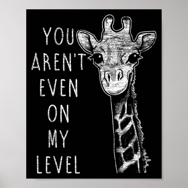 Funny Giraffe  Poster (Front)