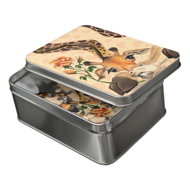 Funny Giraffe Puzzle (Lid Open)