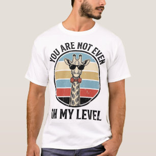 Funny Giraffe Quote Vintage Engraving T-Shirt Desi