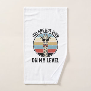 Funny Giraffe Quote Vintage Engraving T-Shirt Desi Hand Towel