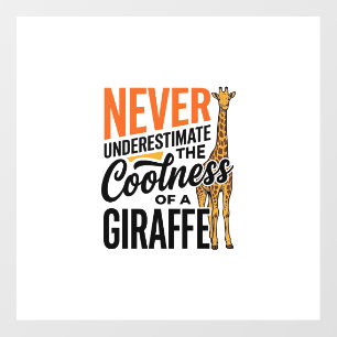 Funny Giraffe Quote Vintage Vector T-Shirt Design_ Floor Decals