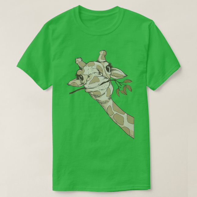 Funny Giraffe Safari Zoo Animal Love Giraffes T-Shirt (Design Front)
