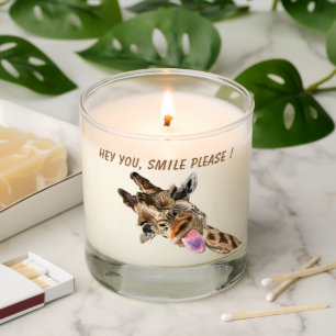 Funny Giraffe Scented Candle
