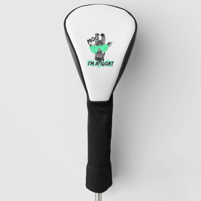 Funny Giraffe Shirt Moo I'm A Goat Cute Zoo Animal Golf Head Cover (Front)