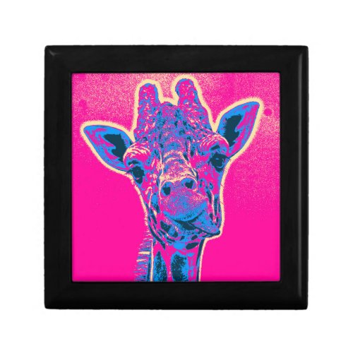 Funny Giraffe Sticking out his Tongue Keepsake Box