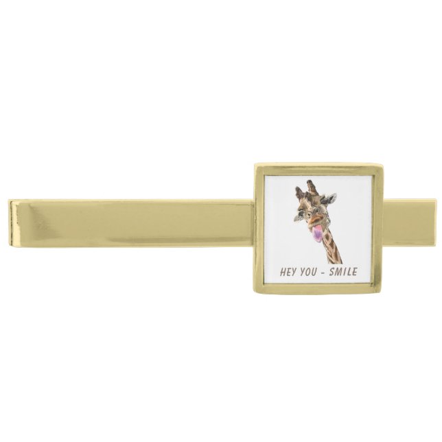 Funny Giraffe Tie Bar (Front)