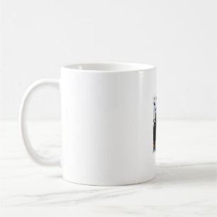 Funny Giraffe UFO Zoo Animal Weird Meme Graphic Coffee Mug