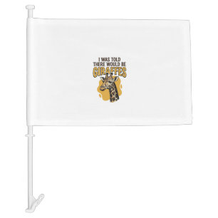 Funny Giraffe Vintage Engraving Shirt Design_1 Car Flag