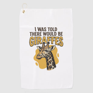 Funny Giraffe Vintage Engraving Shirt Design_1 Golf Towel