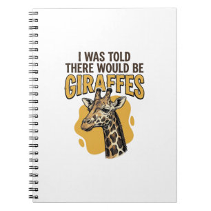 Funny Giraffe Vintage Engraving Shirt Design_1 Notebook