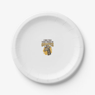 Funny Giraffe Vintage Engraving Shirt Design_1 Paper Plates