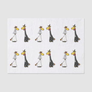 Funny Giraffe Wedding Tissue Paper