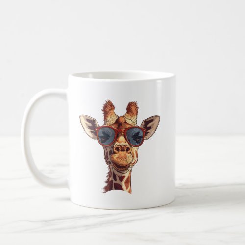 Funny Giraffe with sunglasses Coffee Mug