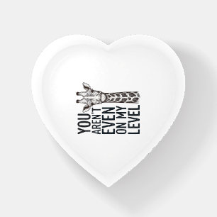 Funny Giraffe You Aren’t Even on My Level T-Shirt_ Paperweight