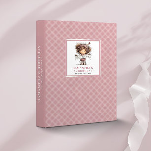 Funny Girl 10th Birthday Pink memory album 3 Ring Binder
