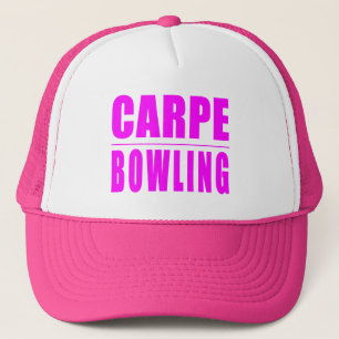 Funny Girl Bowlers Quotes : Carpe Bowling Trucker Hat