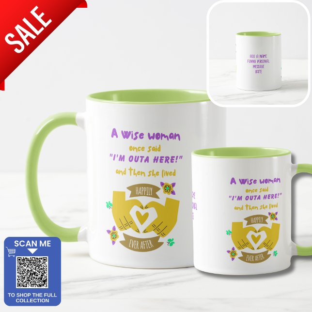 Funny Girl Coworker Cute New Job Retirement Left  Mug (Creator Uploaded)