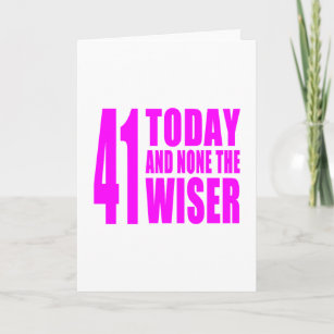 Funny 41st Birthday Cards | Zazzle