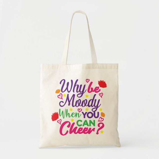 Funny Girls Cheer Tote Bag (Front)