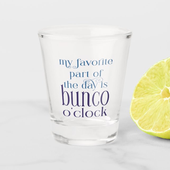 Funny Girls Night Out Bunco Party Shot Glass (Front)