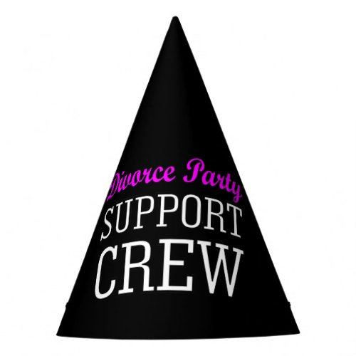 Funny Girls Night Out support crew Divorce Party Party Hat