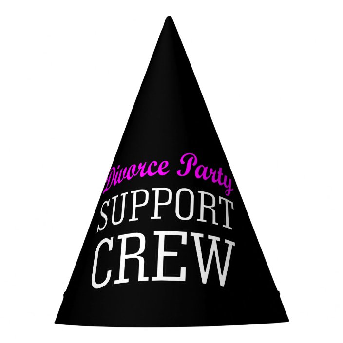 Funny Girls Night Out Support Crew Divorce Party Party Hat Zazzle Com