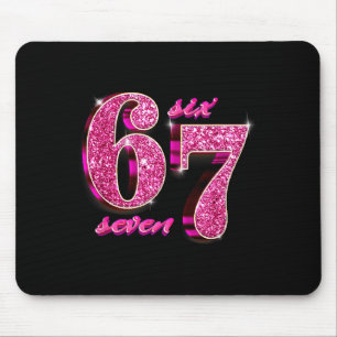 Funny Girls Nk Coquette 67 Six Seven Meme Brainrot Mouse Pad