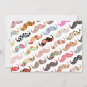 Funny Girly  Colorful Patterns Mustaches (Front)