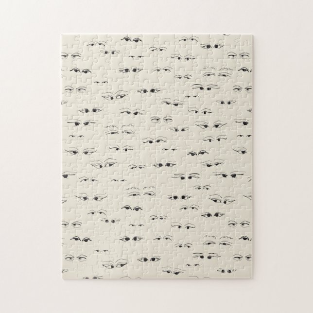 Funny Girly Eyes Drawing Jigsaw Puzzle (Vertical)