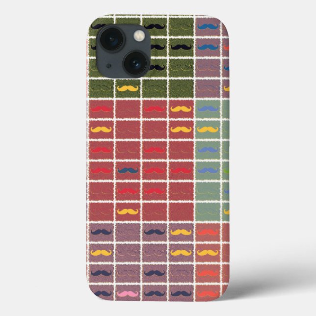 Funny Girly Mustache 2 Case-Mate iPhone Case (Back)