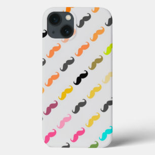 Funny Girly Mustache 5 iPhone 13 Case