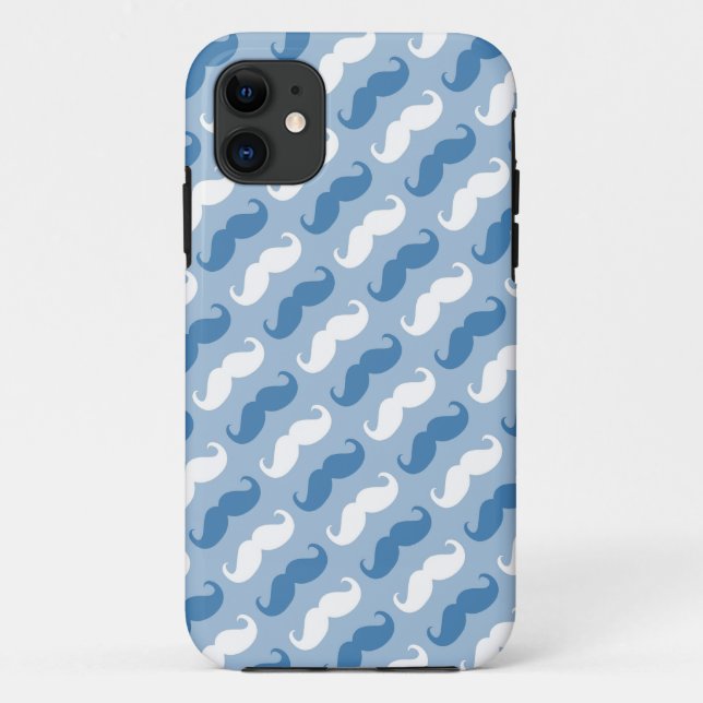 Funny Girly Mustache 7 Case-Mate iPhone Case (Back)